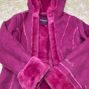 Hawke&Co pink girls coat